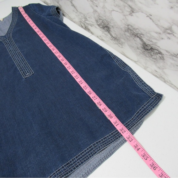 Soft Surroundings Chambray Tunic Top Size Small - Picture 11 of 14